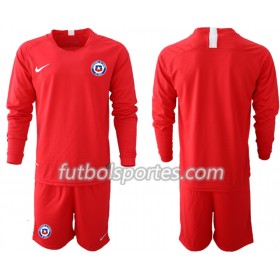 Camisetas Chile HENRIQUEZ 22 Niños Primera Equipacion 2018/2019 Manga Larga